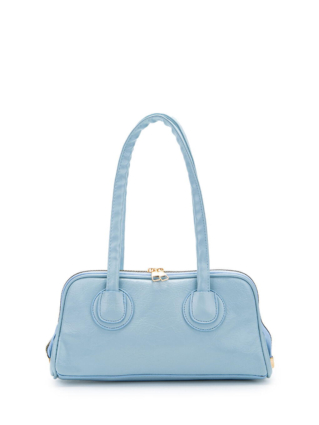 Suni Deri Baget Henna Bebe Mavi Kadın Kol Çanta