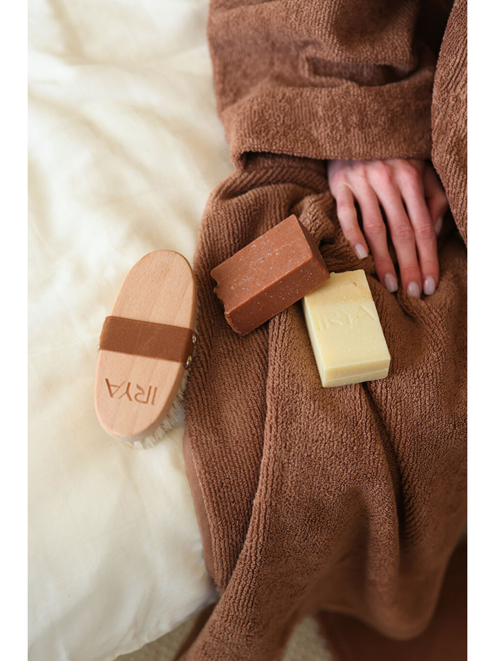 Kahverengi Solena El Havlusu 50x100cm Kahve-3