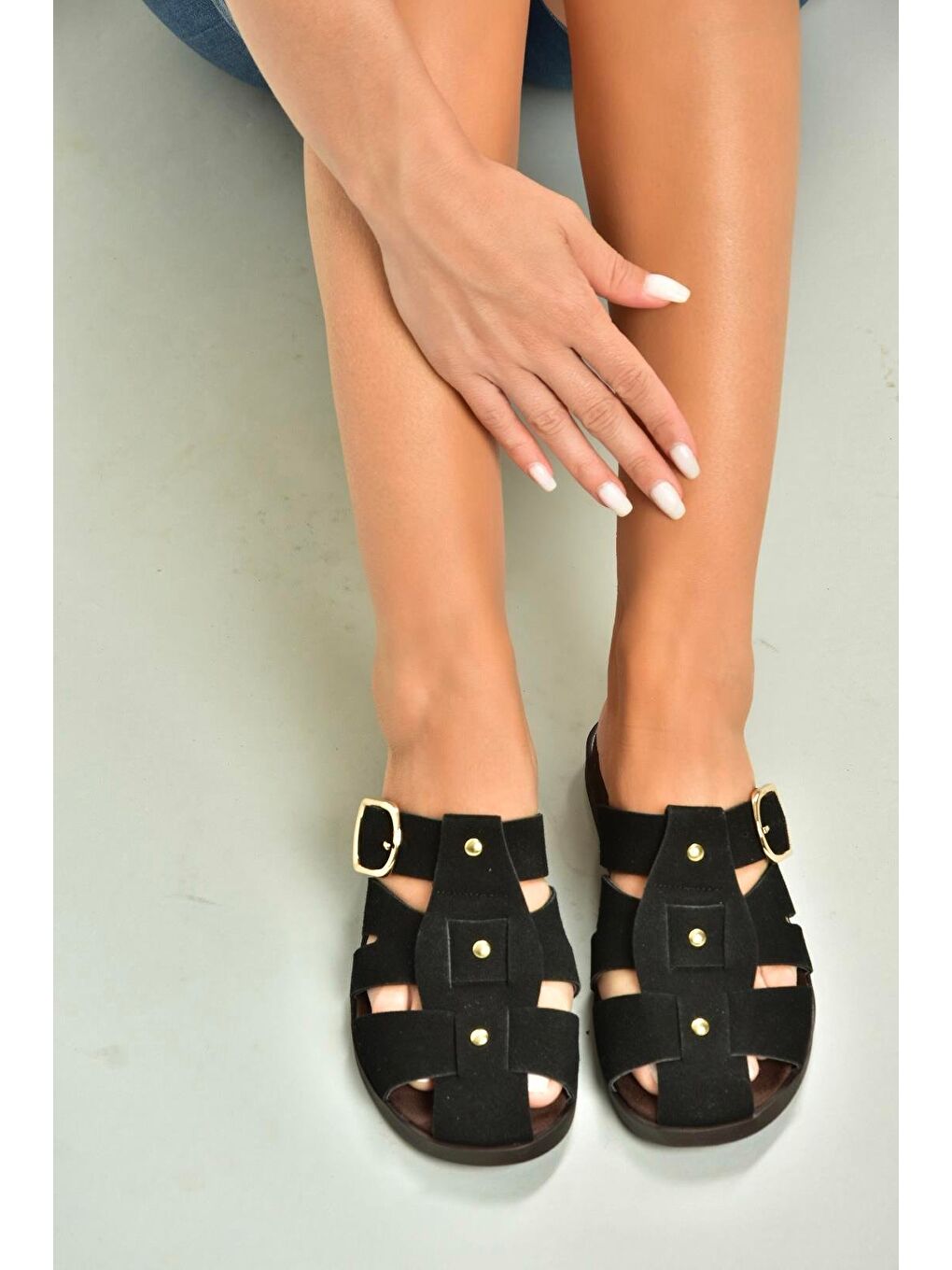 Siyah Kadın Terlik U458334202-3