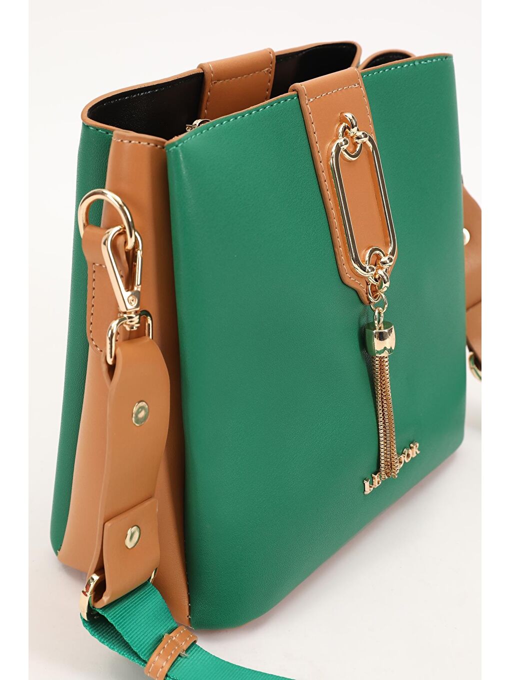 Yeşil Camel Kadın Omuz Çantası 930126-3