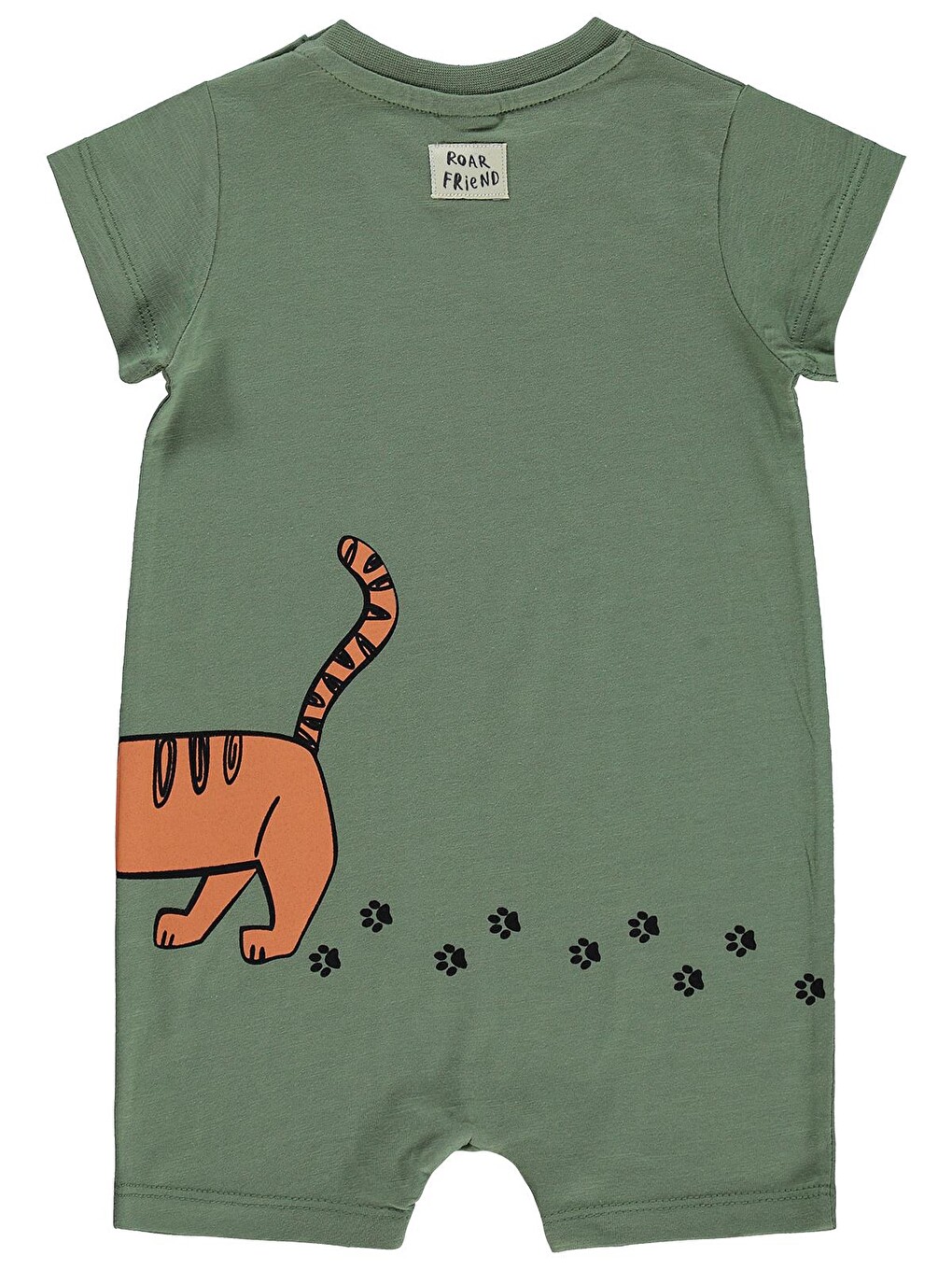 Baby Roar Baskılı 6-18 Ay Tulum - Haki-1