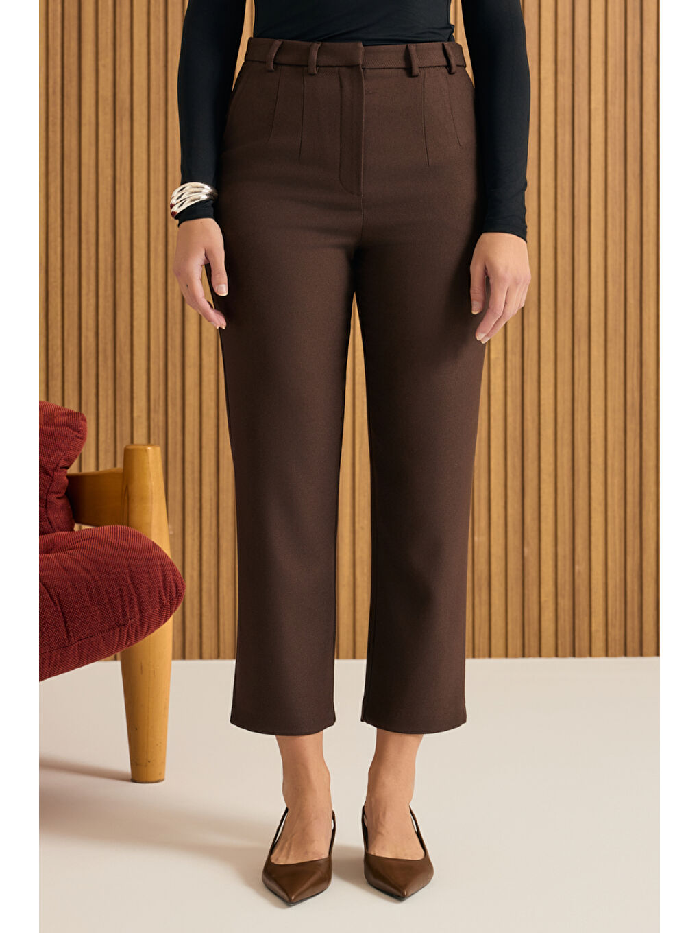 Kahverengi Klasik Pantolon-1
