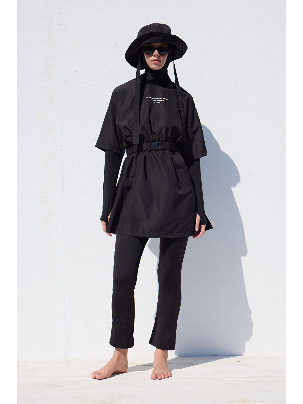 Parmak Geçirmeli 3'Lü Mayo Takımı Siyah-1