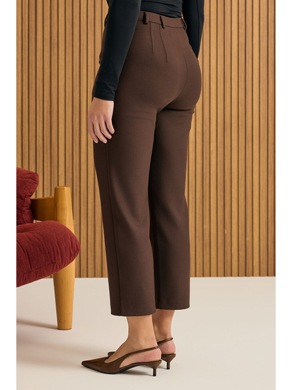 Kahverengi Klasik Pantolon-3