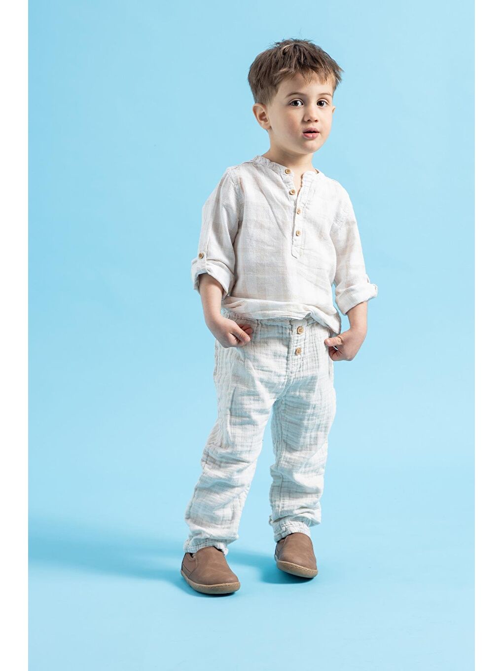 Smart Walker Slip-On #Tags Kahverengi Meşe Barefoot Işıklı Çocuk Ayakkabı-3