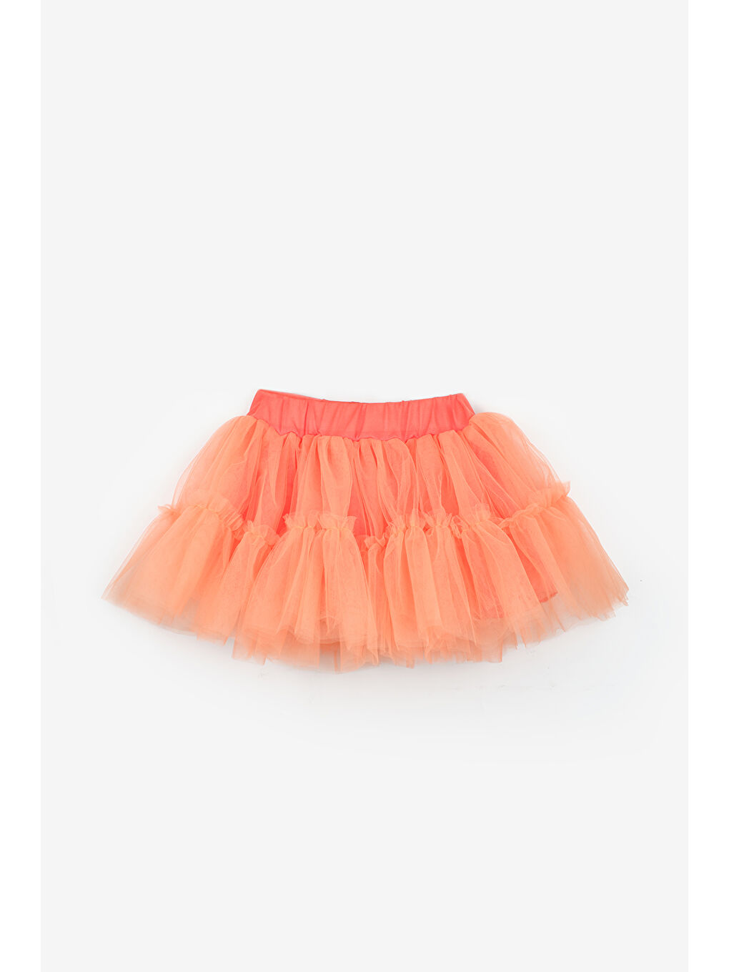 Turuncu Kız Çocuk Tül Etek - Miley-4