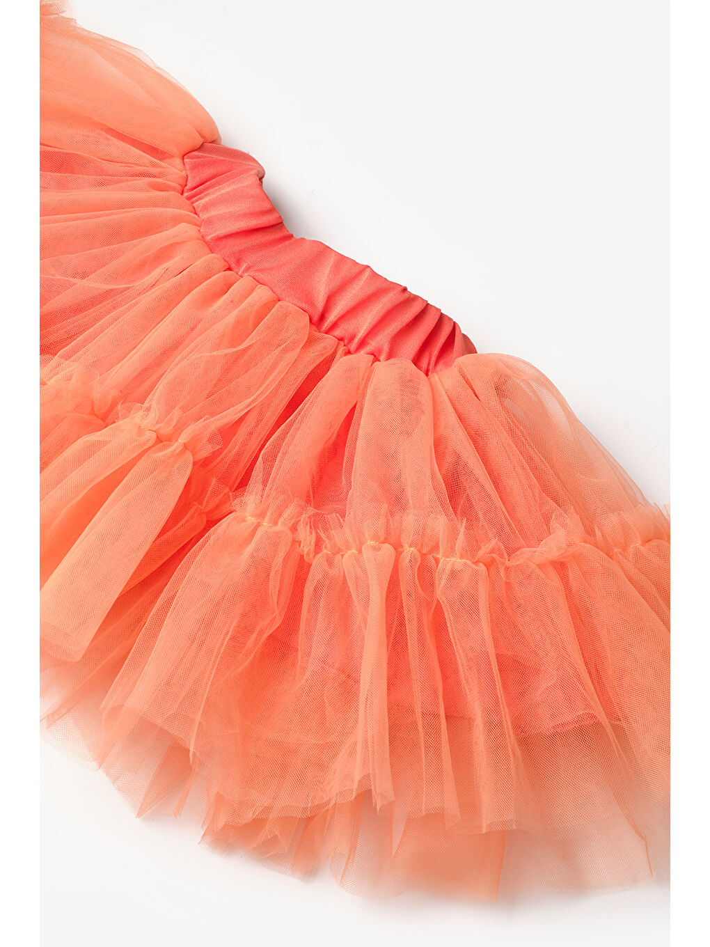 Turuncu Kız Çocuk Tül Etek - Miley-6