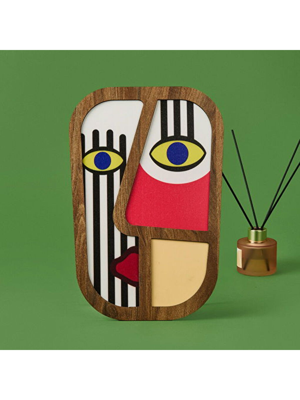 Karışık Deco Mask Duvar Panosu - Renkli - 20 cm-1