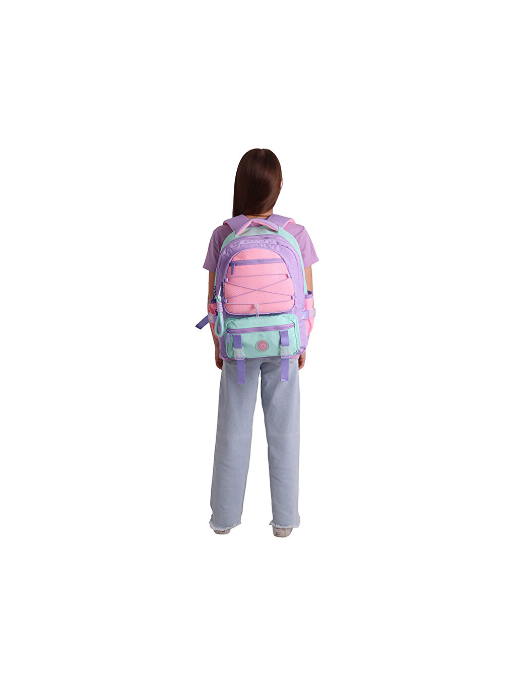 Mesh Sırt Çantası Lilac K1849-5