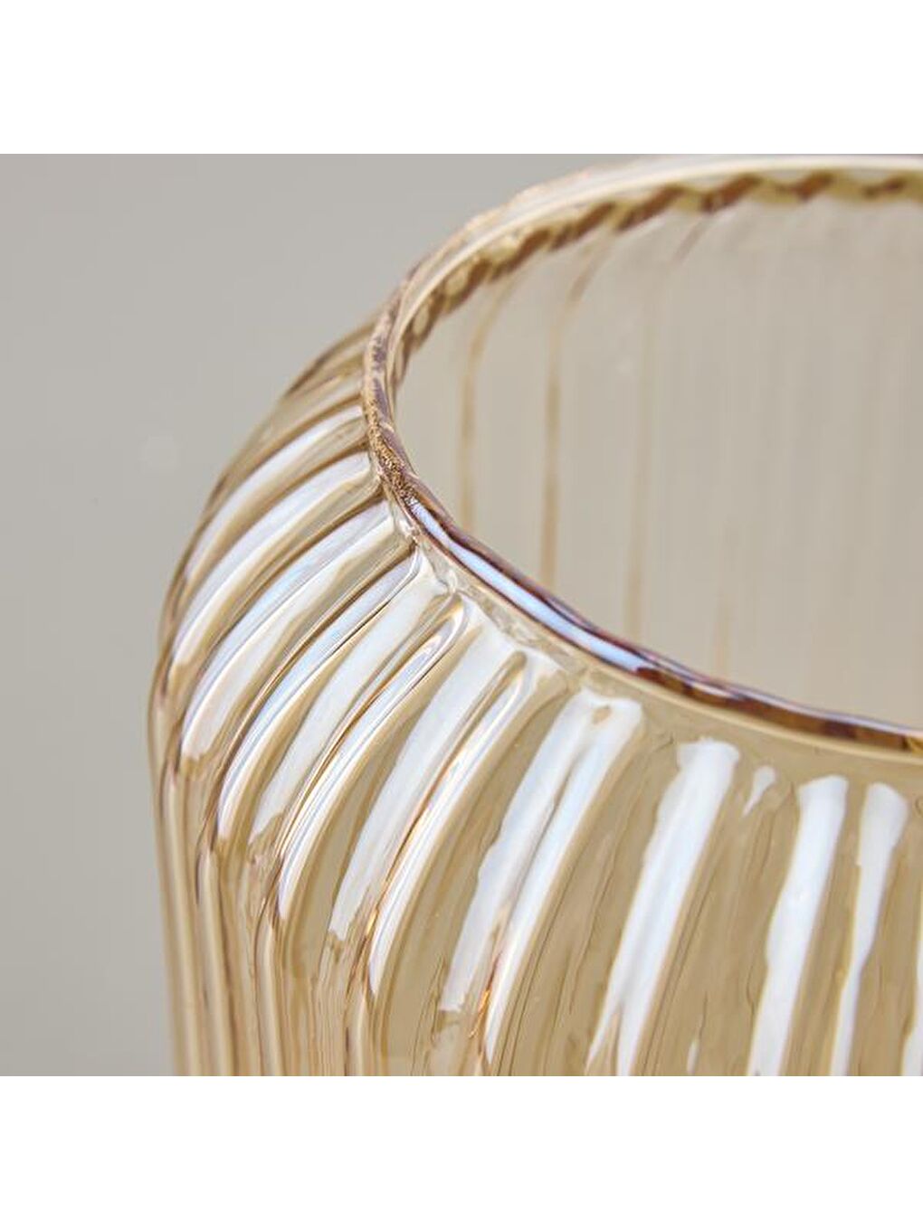 Sarı Deco Line Vazo - Bal - 20 cm-2