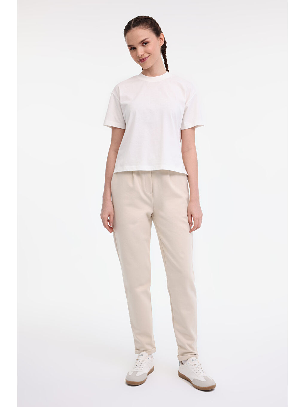 WL DELBIN 22BT278 5FX Bej Kadın Eşofman Altı-2