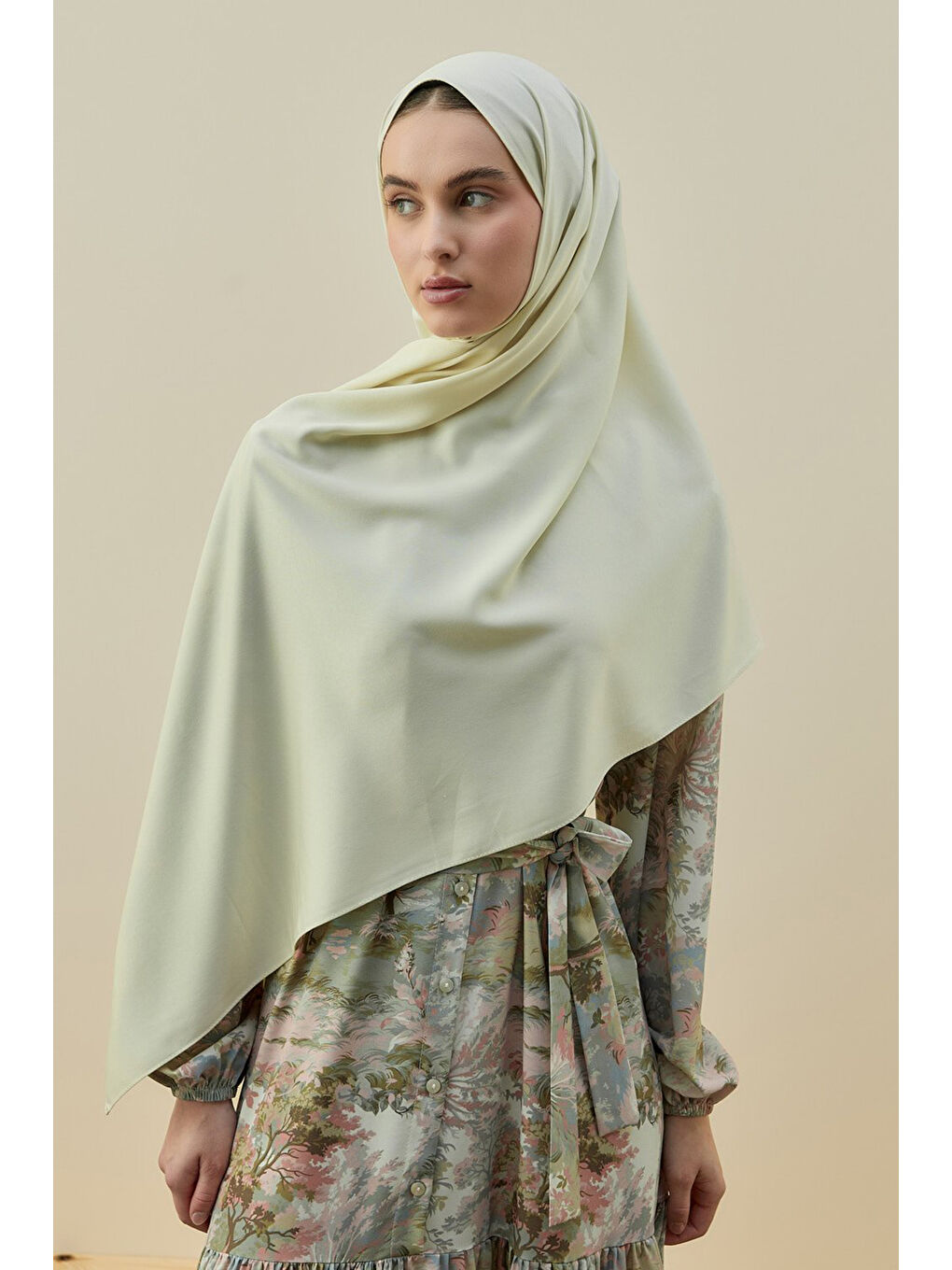 Vintage Kadın Şal 2616 Sarı-2