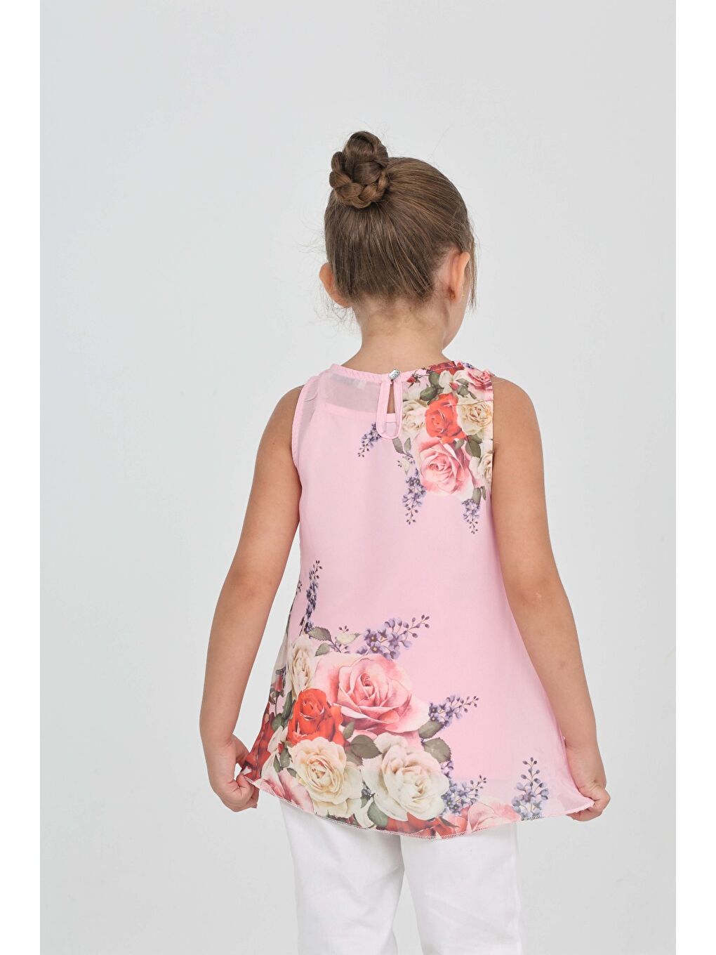 Pembe Kız Çocuk Atlet Most Chic Girl Baskılı-5