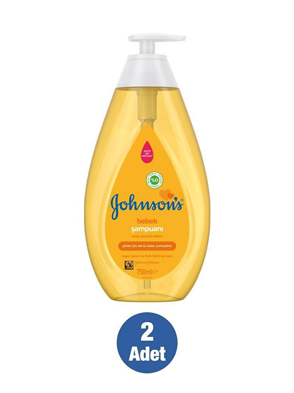 JOHNSON'S Renksiz Bebek Şampuanı 750 ml X 2 Adet - 1