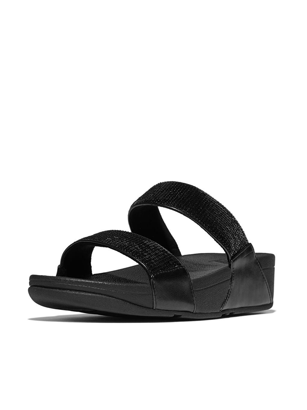 Siyah Kadın Terlik JF2-090 /675 /B50 LULU Sequin Slides-5