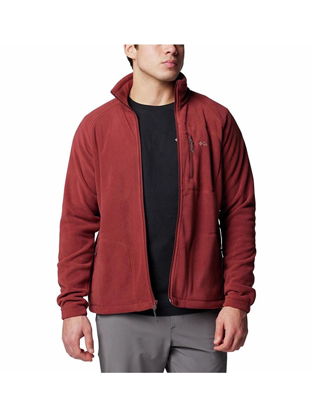 Bordo Fast Trek II Erkek Tam Fermuarlı Polar Üst AE3039-3