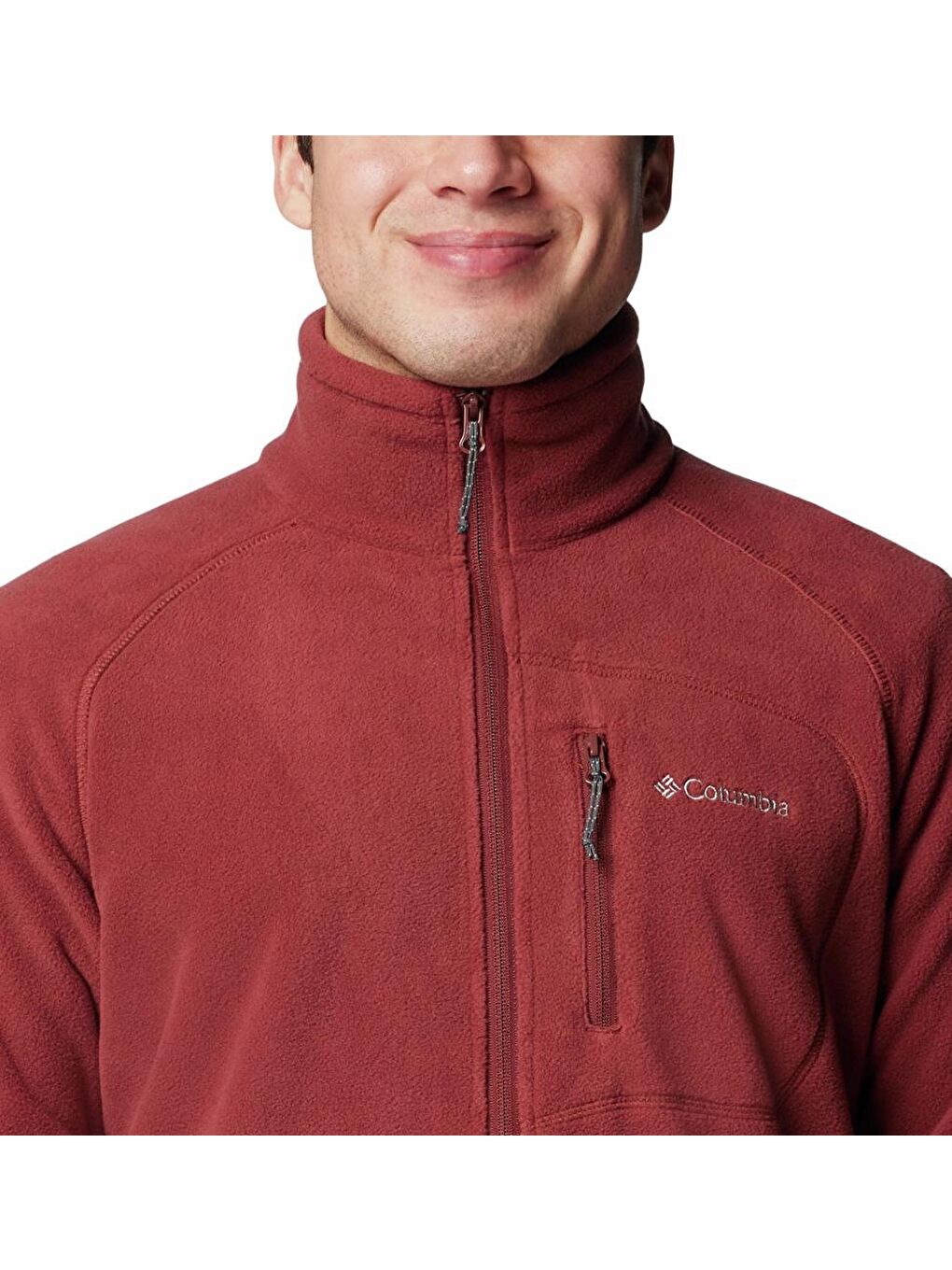 Bordo Fast Trek II Erkek Tam Fermuarlı Polar Üst AE3039-5