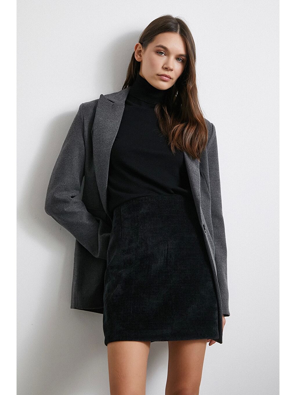 Fitilli Kadife Etek Siyah-1