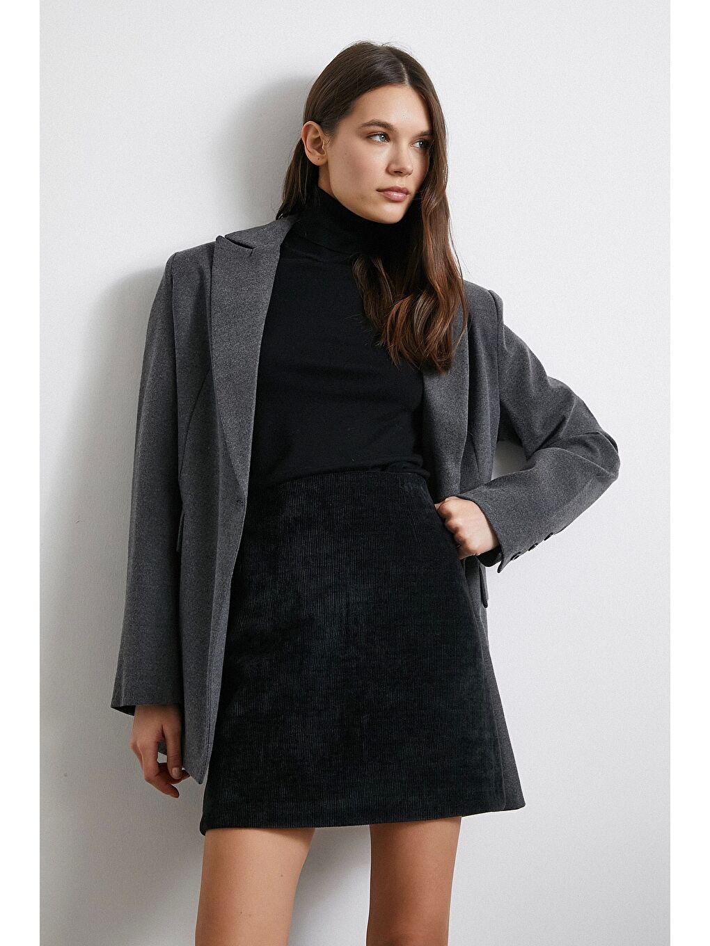 Fitilli Kadife Etek Siyah-2