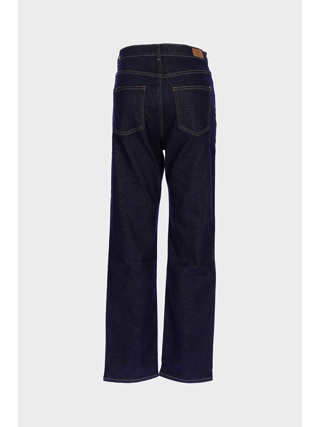 Sydney Koyu Mavi Fermuarlı Yüksek Bel Slim Straight Jean Pantolon C 4529-074-1