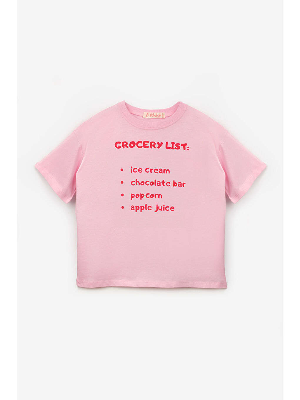 Pembe Dondurma Baskılı Çocuk Tişört
