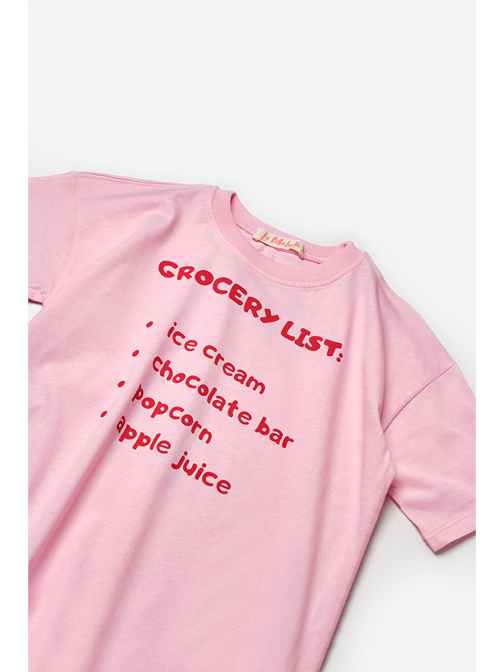 Pembe Dondurma Baskılı Çocuk Tişört-2