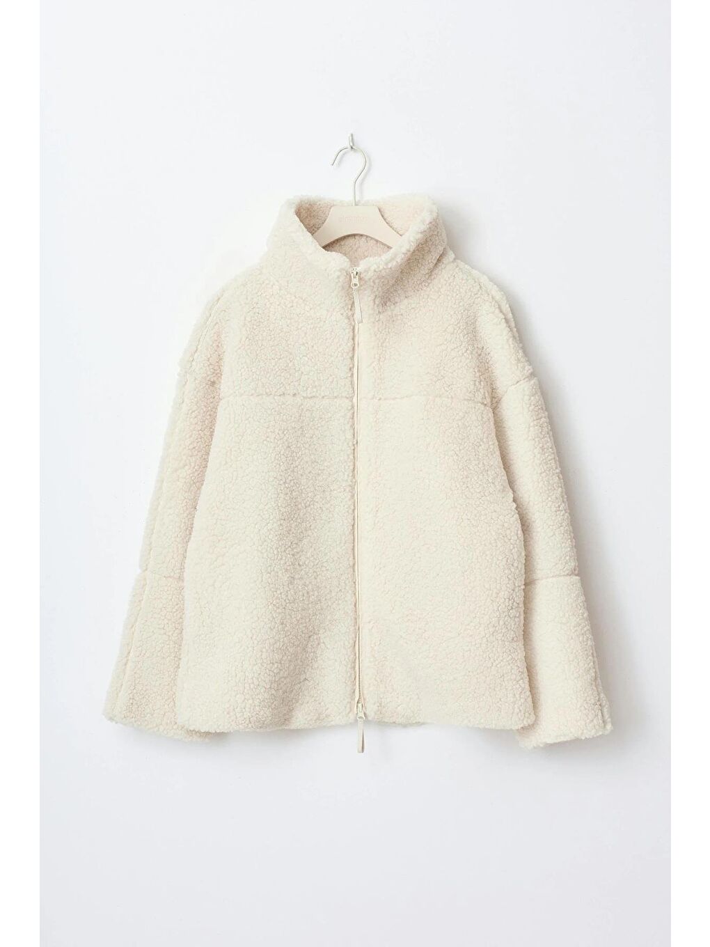 Bej Çift Fermuarlı Kadın Pelüş Mont Mg2556-7