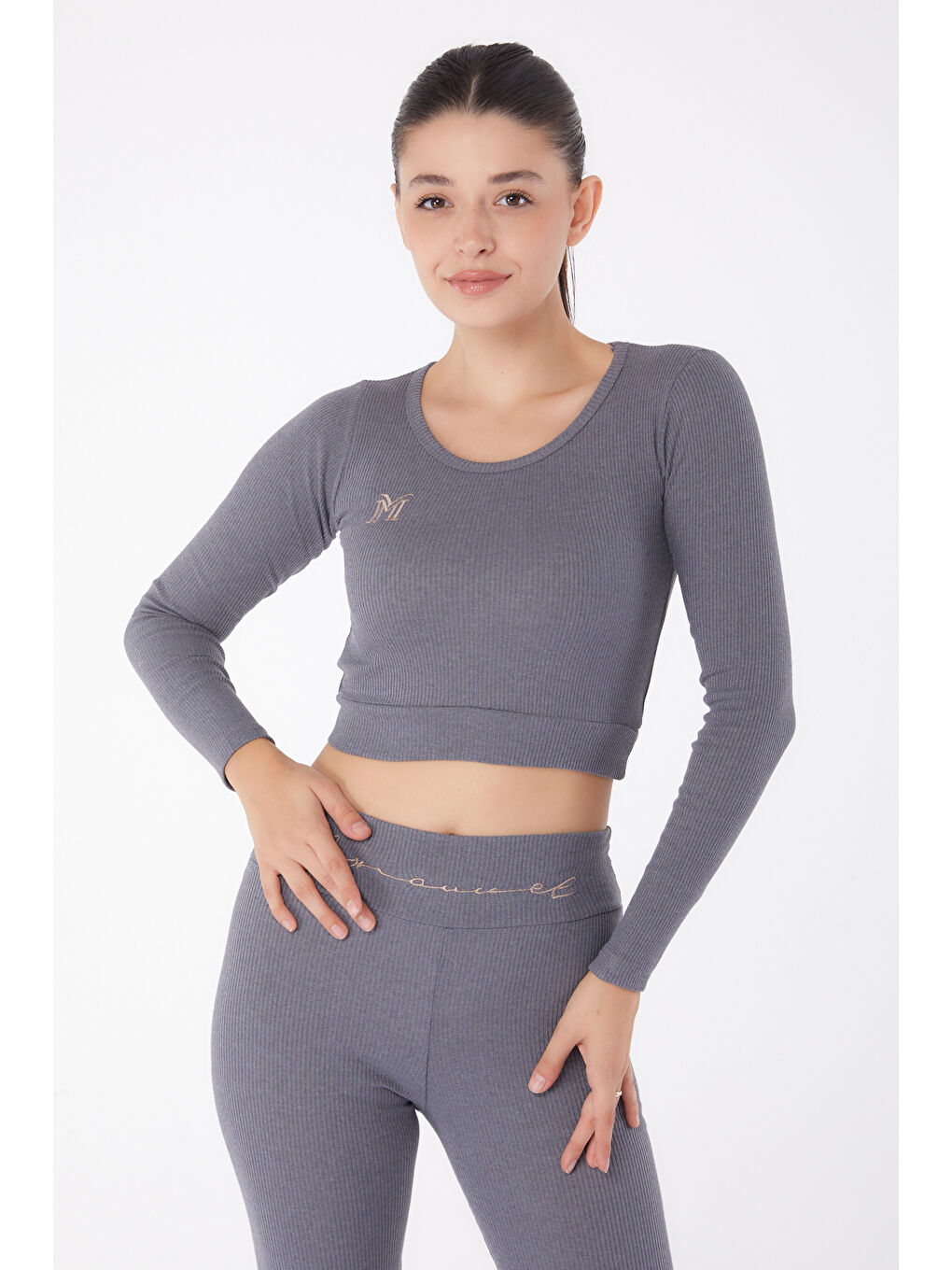 Bluz Tayt İkili Takım Antrasit - 26121-1