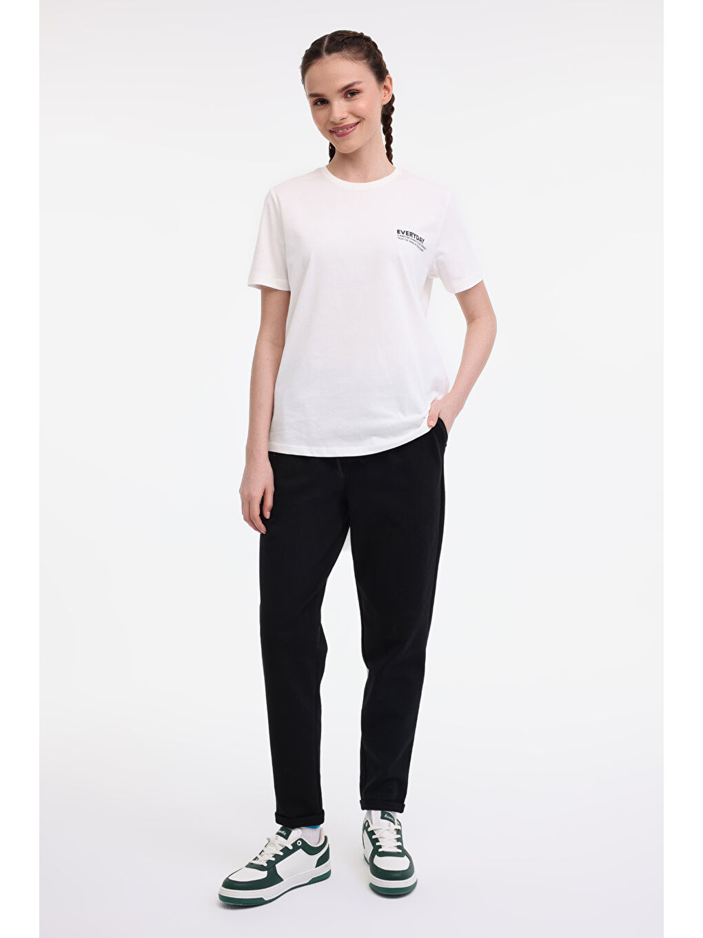 WL DELBIN 22BT278 5FX Siyah Kadın Eşofman Altı-2