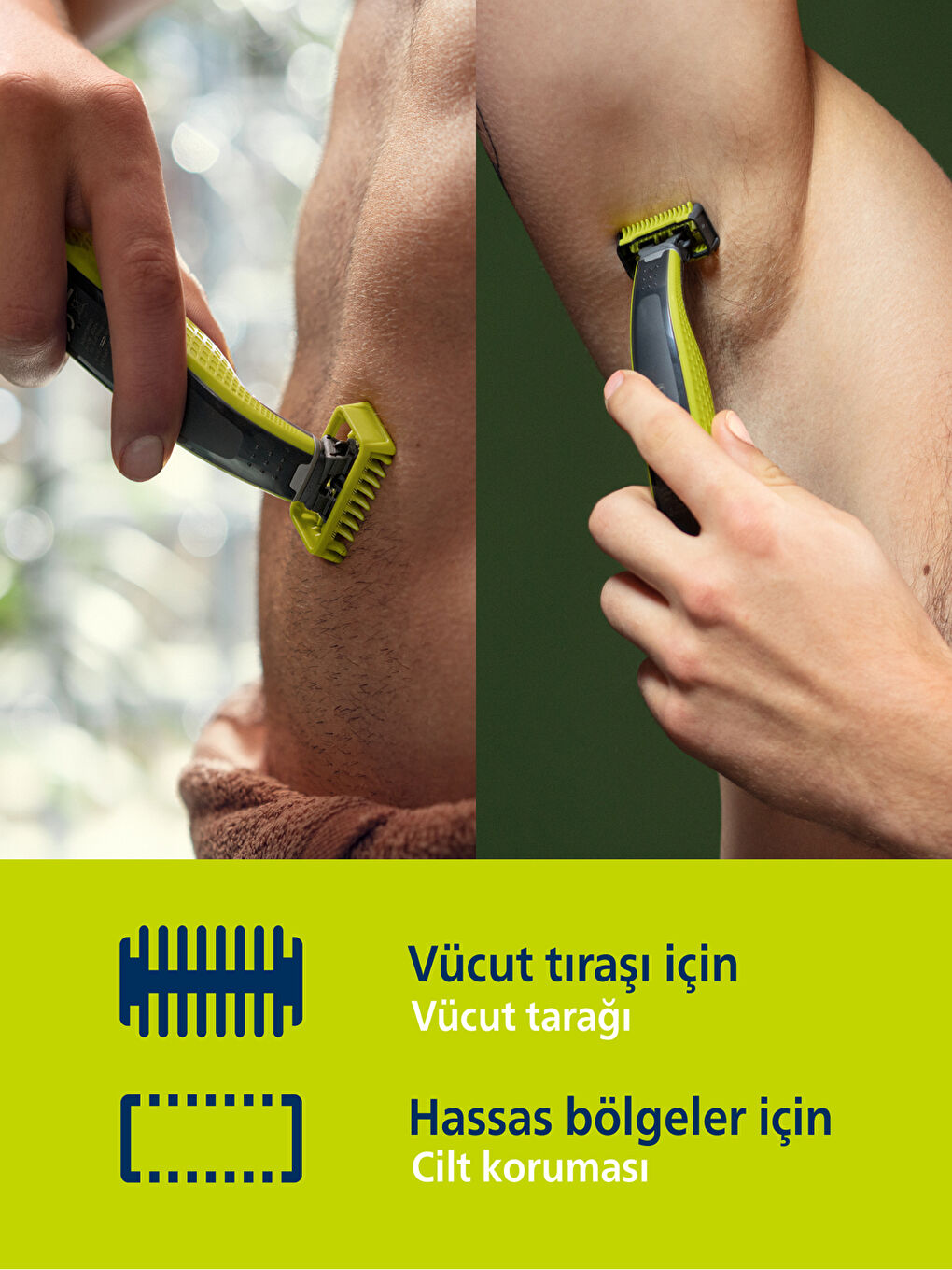 Oneblade Pro Qp6542/10 Yüz +vücut Şekillendirici, 12 Uzunluk Ayarı, Islak Ve Kuru Tıraş-3