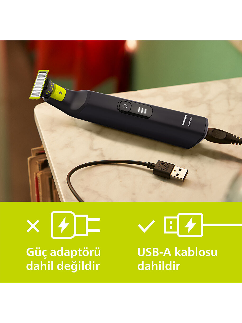 Oneblade Pro Qp6542/10 Yüz +vücut Şekillendirici, 12 Uzunluk Ayarı, Islak Ve Kuru Tıraş-7