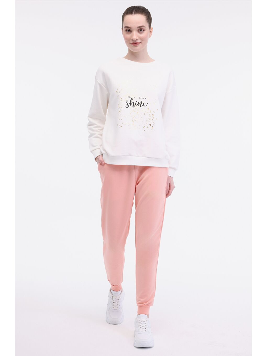 Pembe WB JOGGER 22SN86 5FX Somon Kadın Eşofman Altı-2