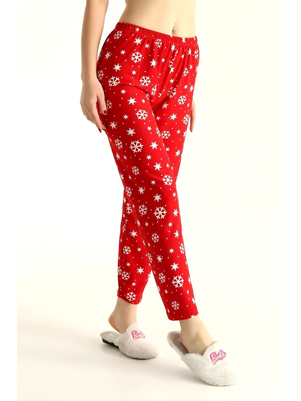 Kırmızı Kar Taneli Pijama Altı Kirmizi - 26810-1