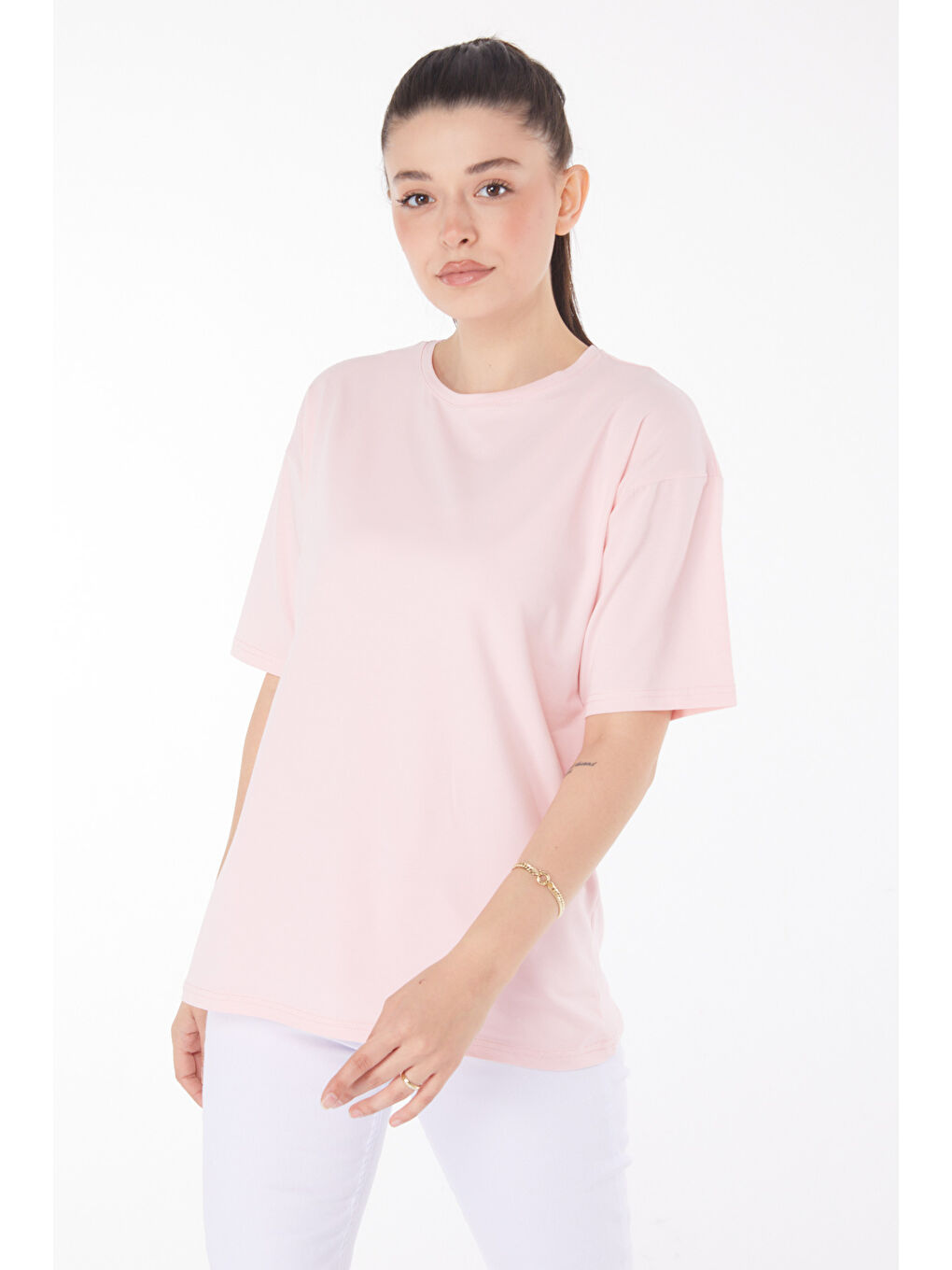 Pembe T-Shirt Pudra - 25849-2