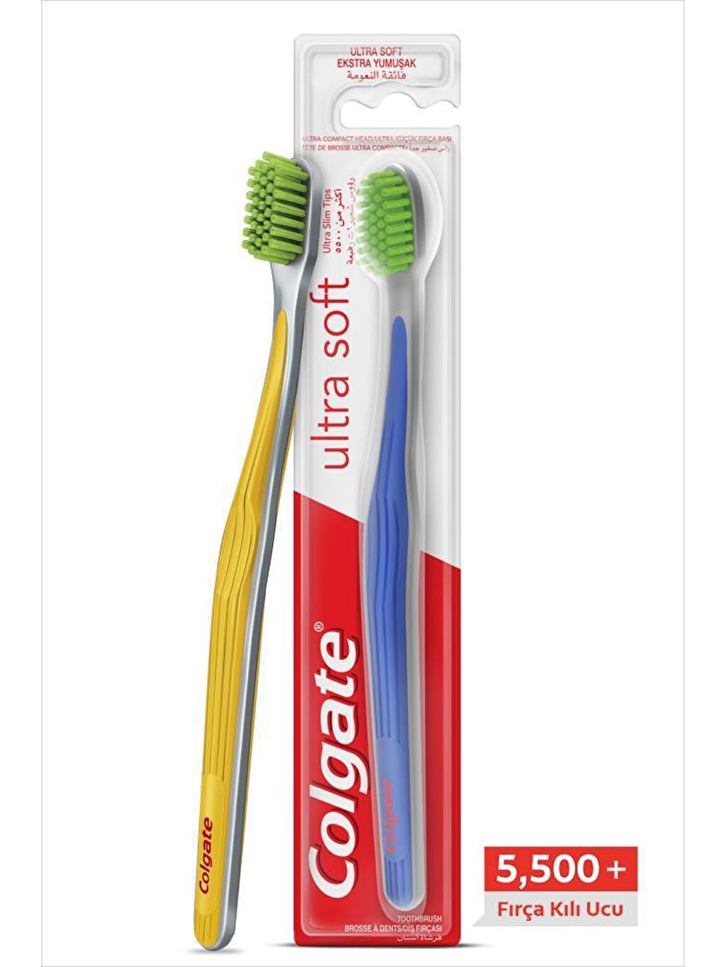 Colgate Karışık Ultra Soft Diş Etleri için Nazik Temizlik Yumuşak Diş Fırçası + Fırça Kabı Hediye - 8