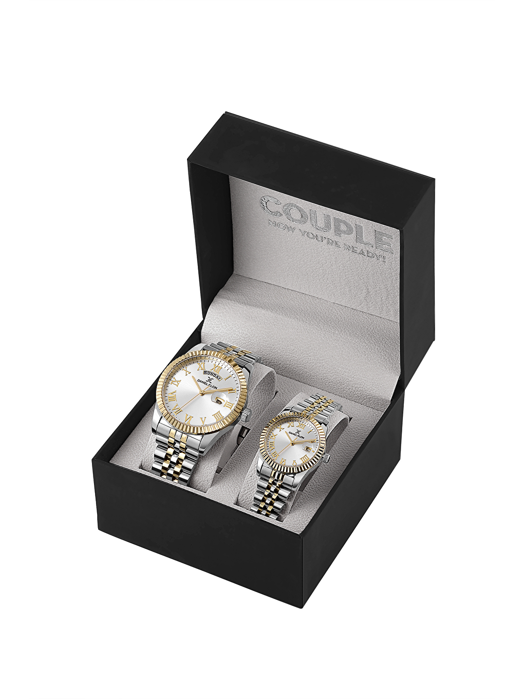 Gri DKE.1.10817-5 Pair Kadın Kol Saati