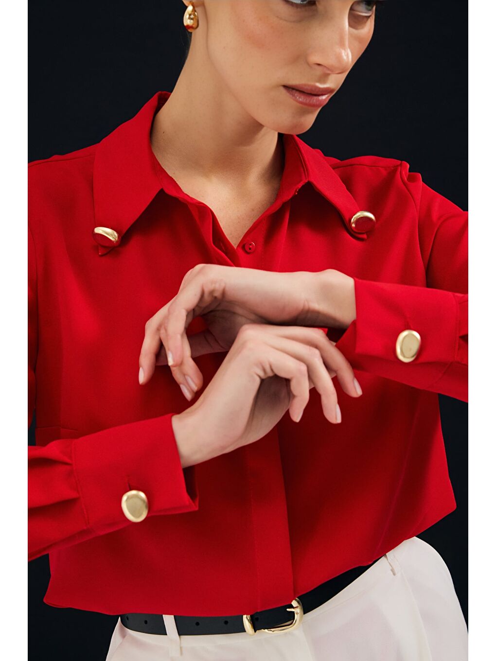 Lucy Gömlek - Kırmızı-6