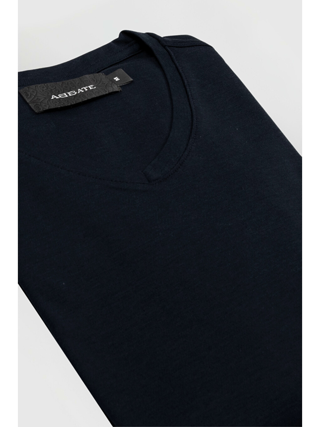 Vita Merserize Pamuklu Modern Fit Lacivert V Yaka Erkek Düz T-shirt-1