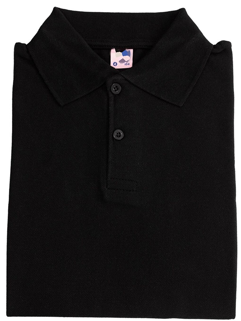 Siyah Kız Çocuk Okul Tarz %100 Pamuk T-Shirt -5-17 Yaş AG006-1