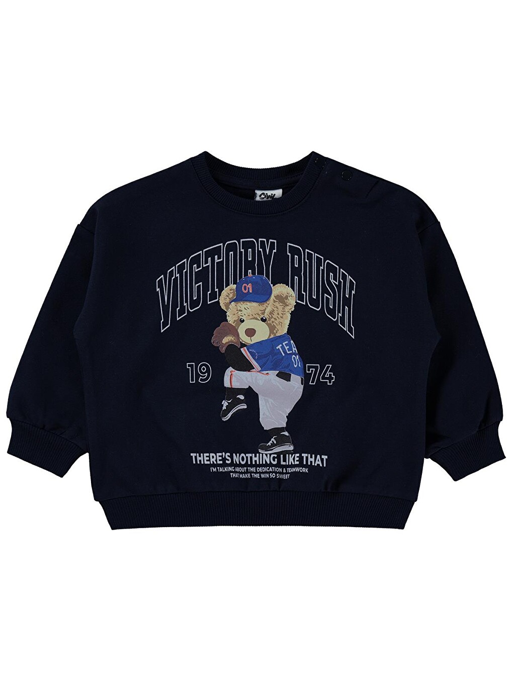 Baby Teddy Bear Baskılı 6-18 Ay Sweatshirt - Lacivert