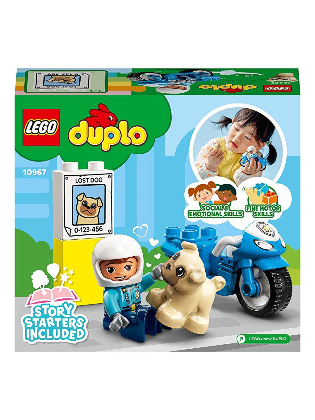 Lego Karışık DUPLO Polis Motosikleti 10967 - 1