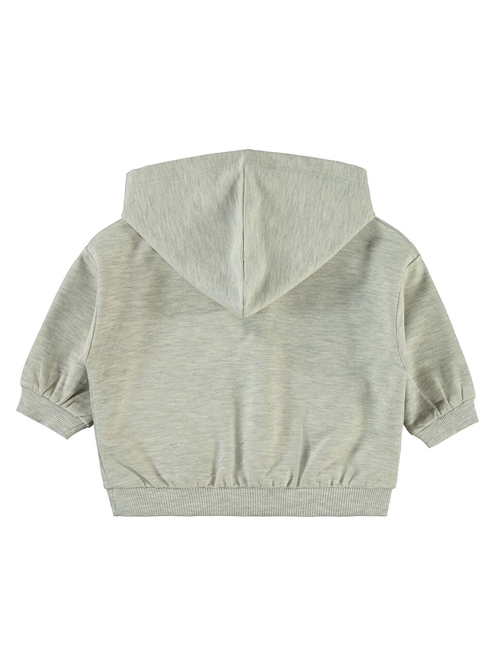 Beyaz Baby Erkek Bebek Kapüşonlu Sweatshirt 6-18 Ay Karmelanj-1