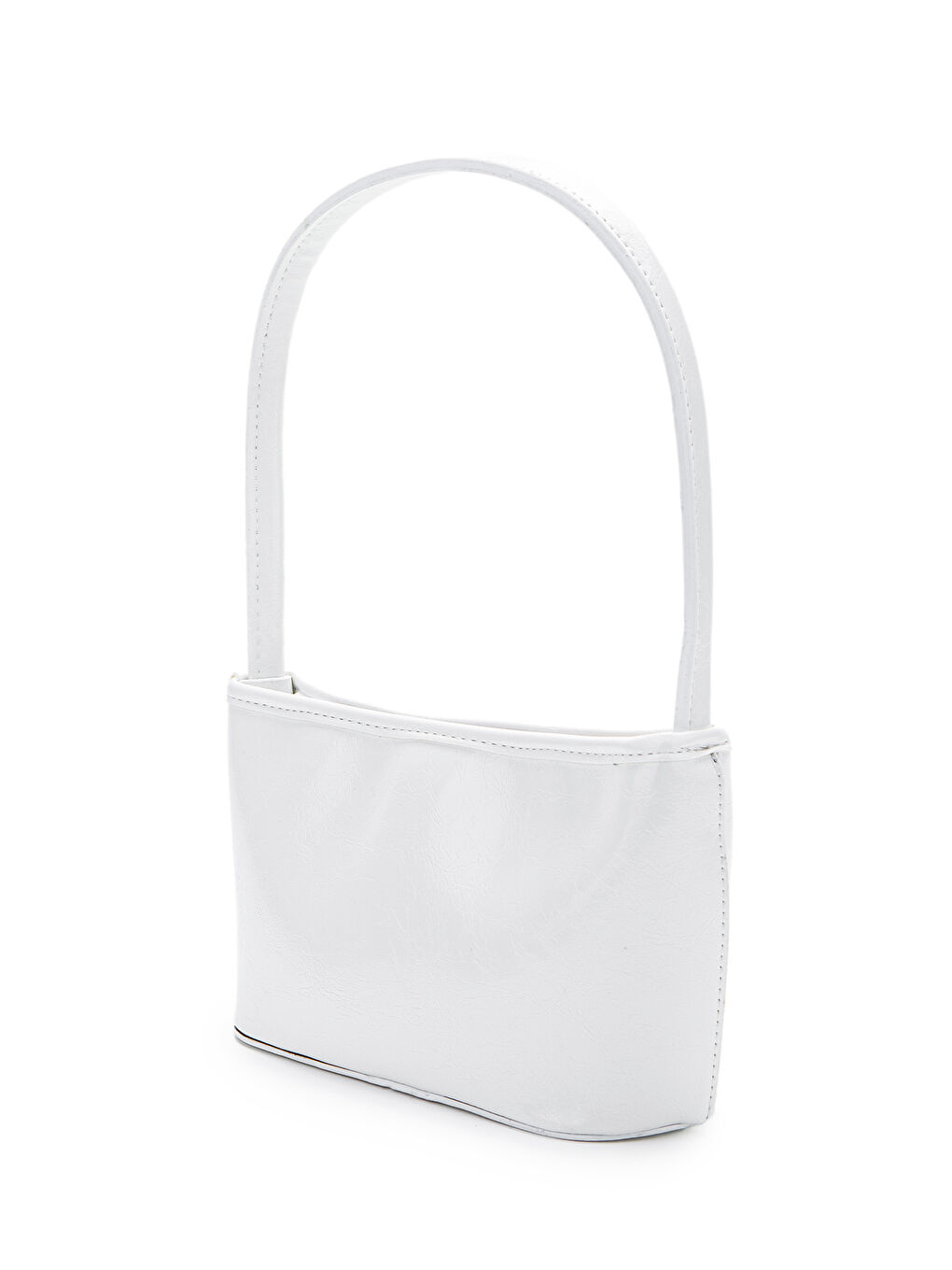 Suni Deri Baget Kadın Kol Çanta Blanca Beyaz-1