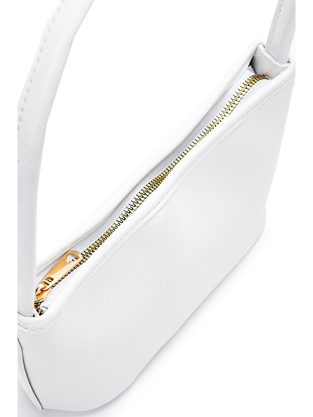 Suni Deri Baget Kadın Kol Çanta Blanca Beyaz-3