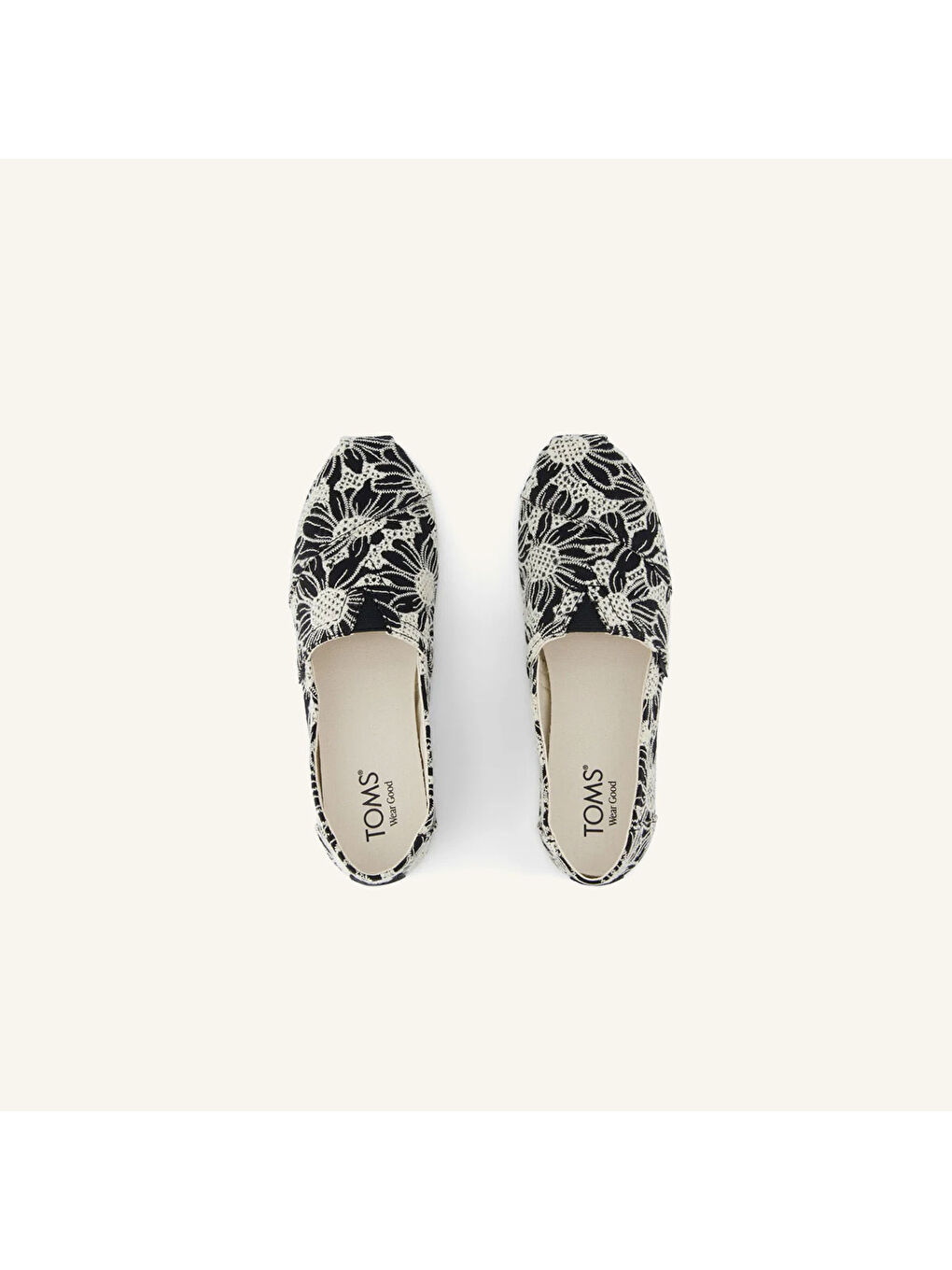 Siyah Kadın Espadril 10021888 10021932 Alpargata Classic Oversized Floral Eyelet-3