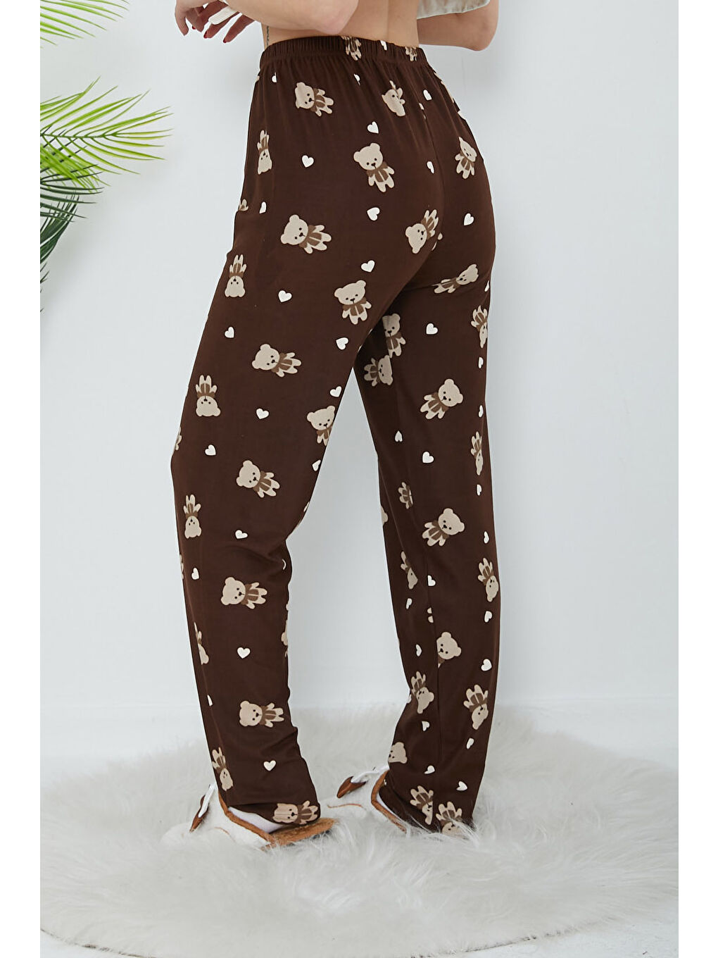 Kahverengi Desenli Pijama Altı Kahve - 26666-3