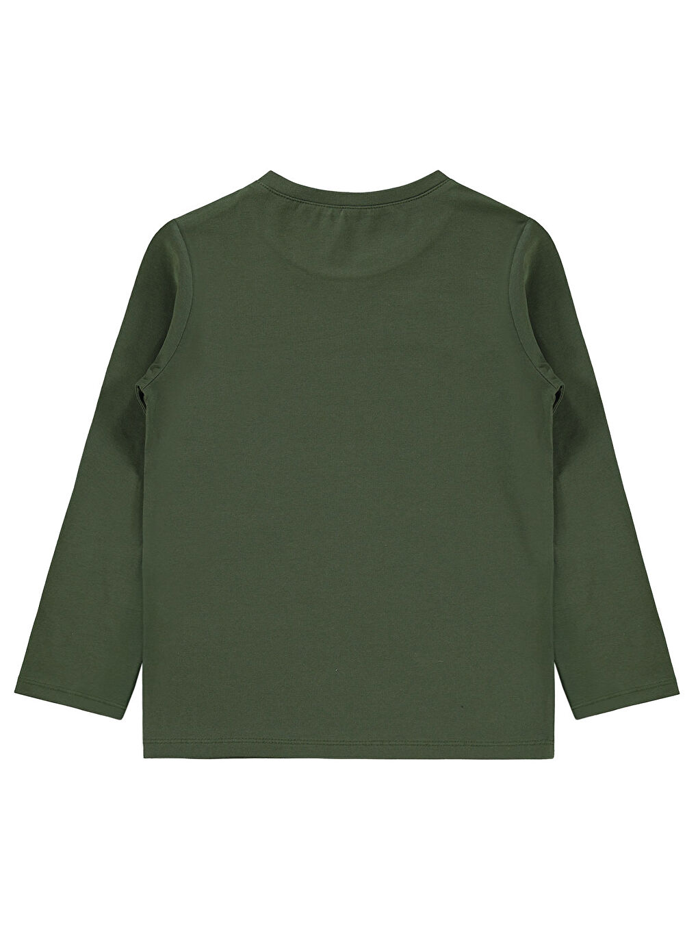 Boys Erkek Çocuk Sweatshirt 6-9 Yaş Koyu Haki-1