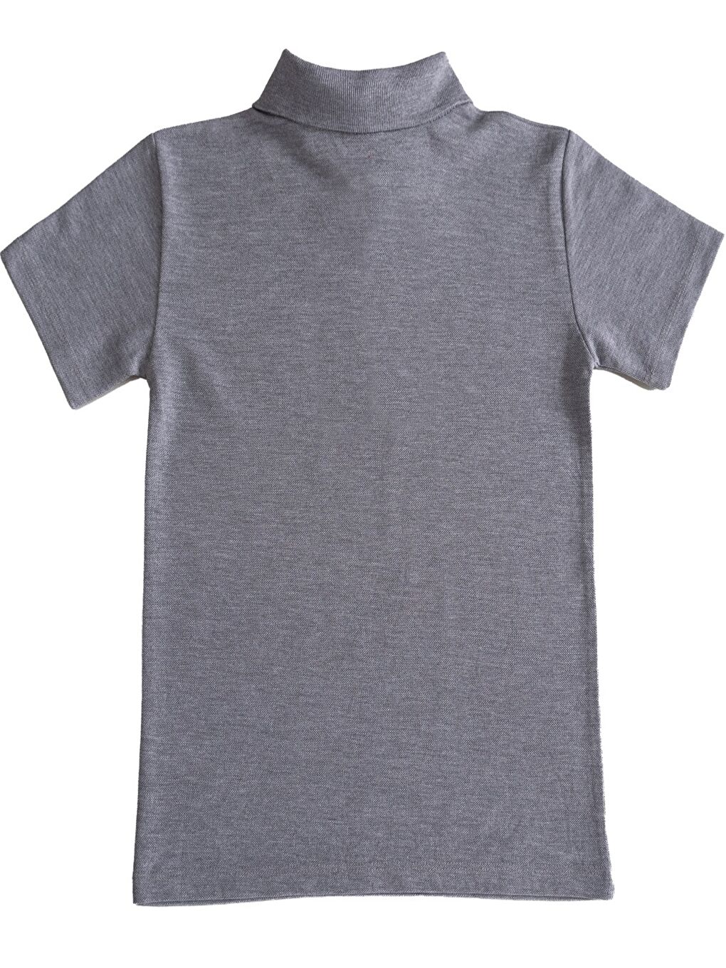 Gri Kız Çocuk Okul Tarz %100 Pamuk T-Shirt -5-17 Yaş AG006-2