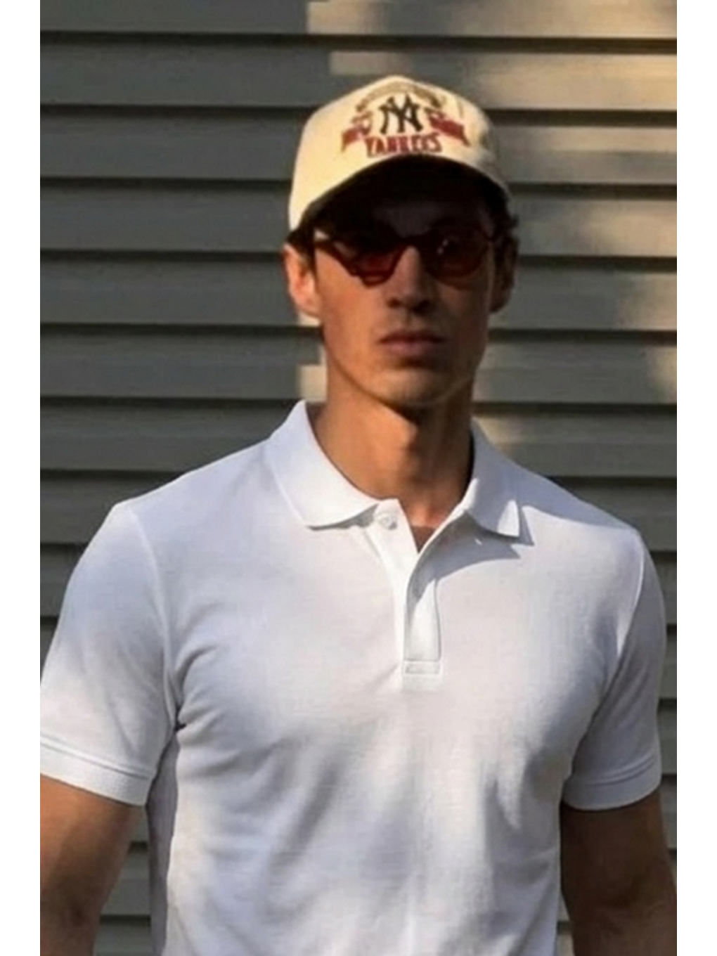 Erkek Klasik Slim Fit Beyaz Polo Yaka Tişört-2