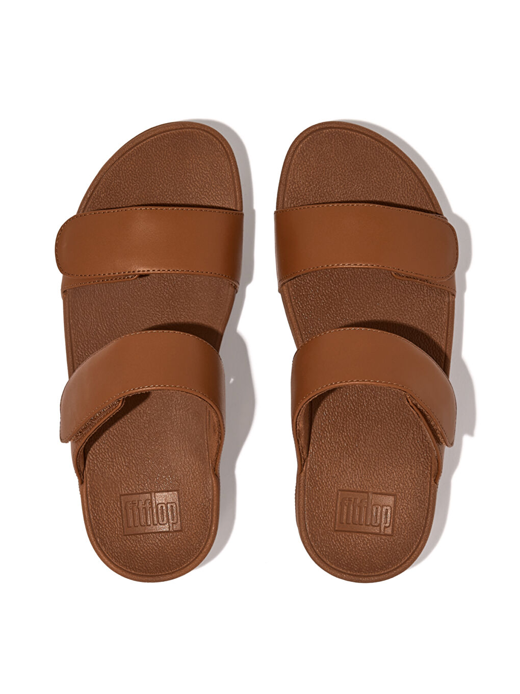 Kahverengi Kadın Terlik FV6-090 / 592 LULU Adjustable Leather Slides-2